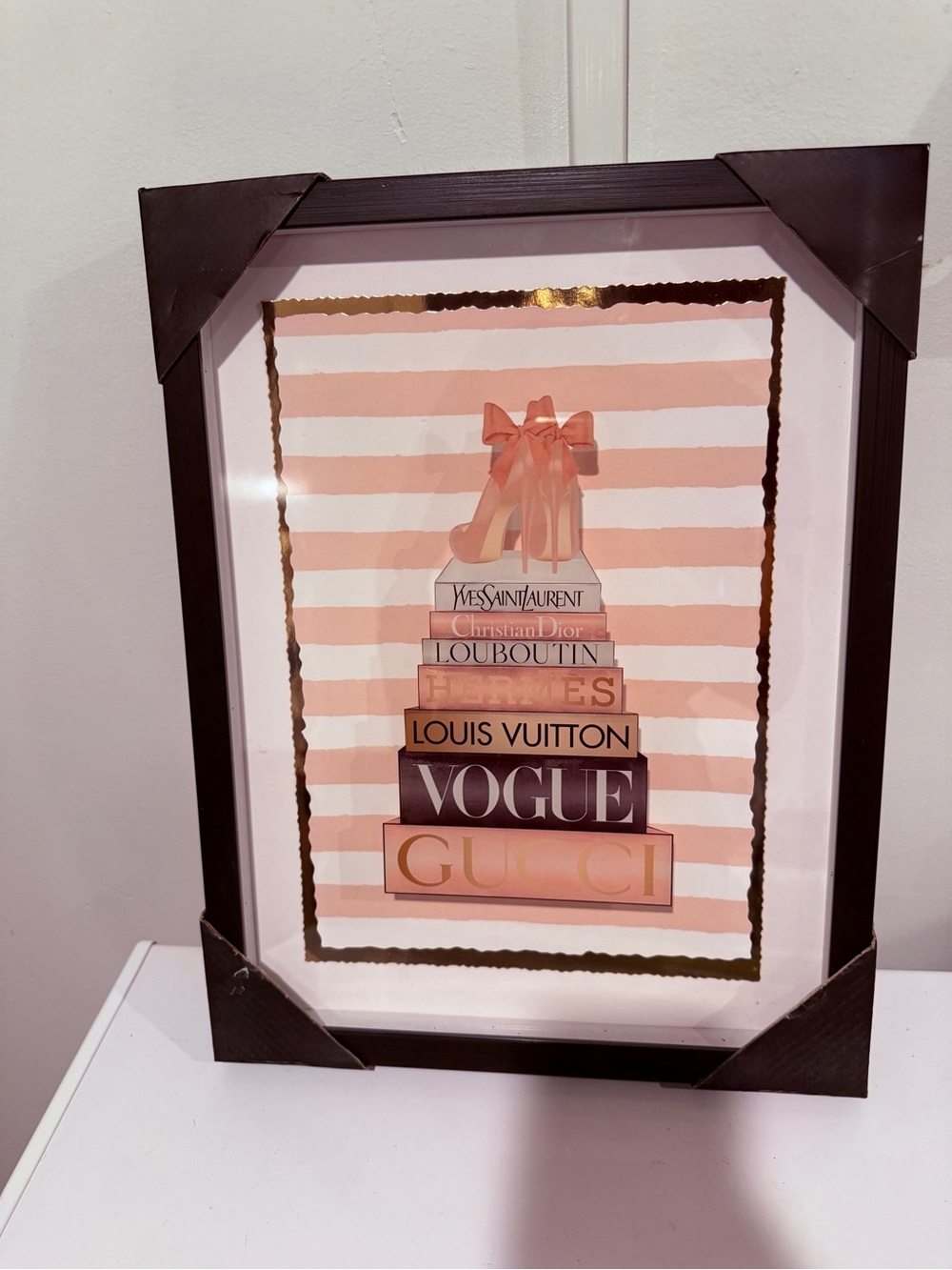 Fashion Books High Heels Framed wall Art Print